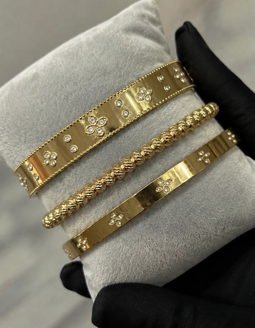 Golden Luxe Trio Bracelet Set ✨