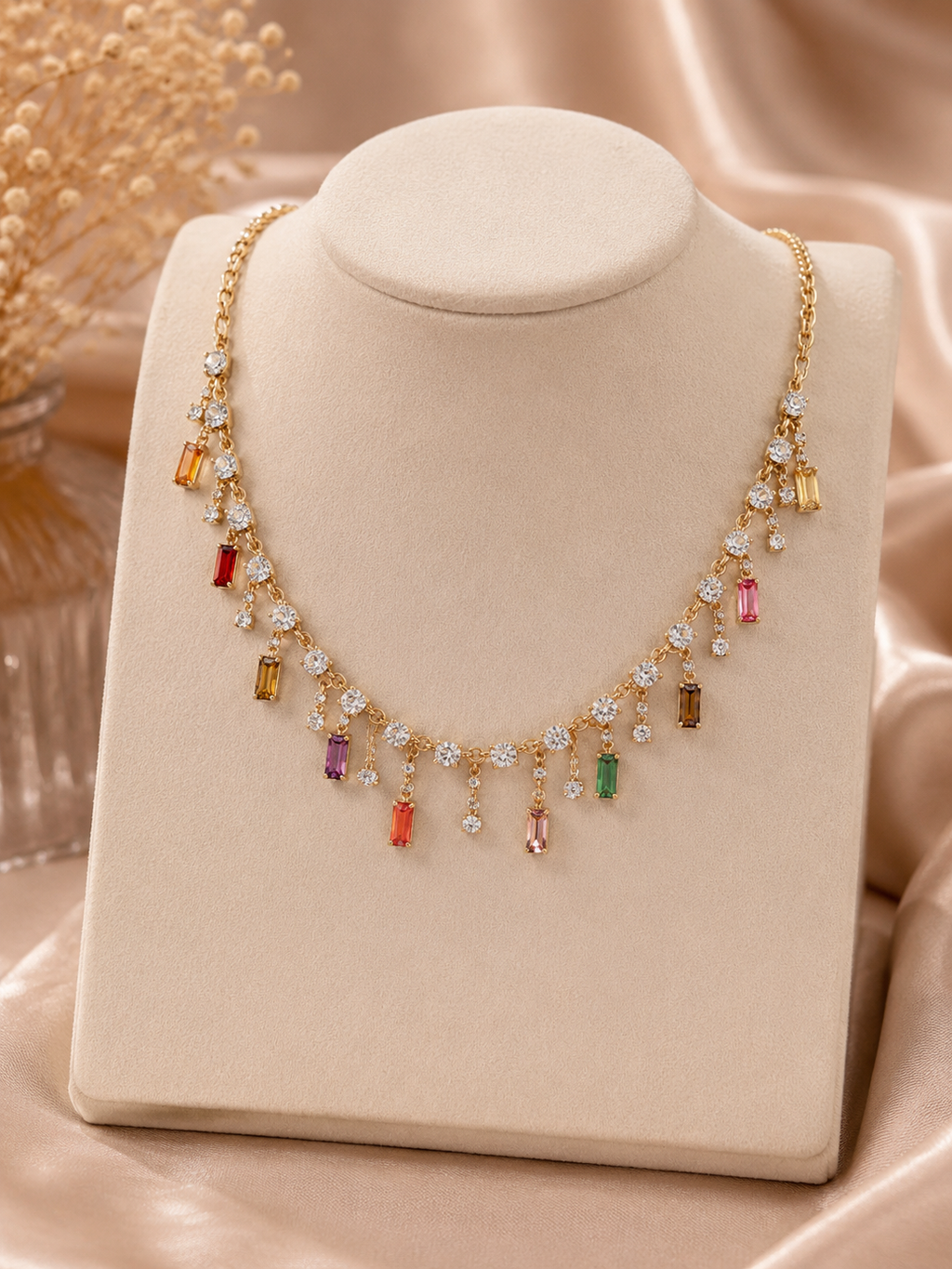 ✨ Rainbow Crystal Choker