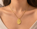 Golden Bloom Pendant Necklace